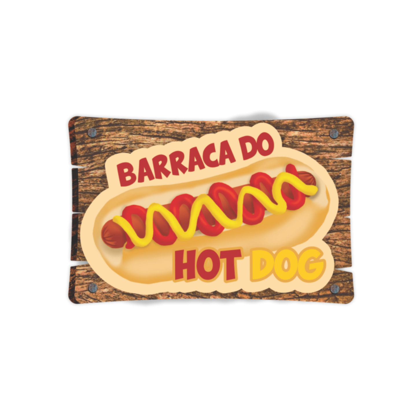Decoração de Parede de Festa Junina Barraca do Hot Dog