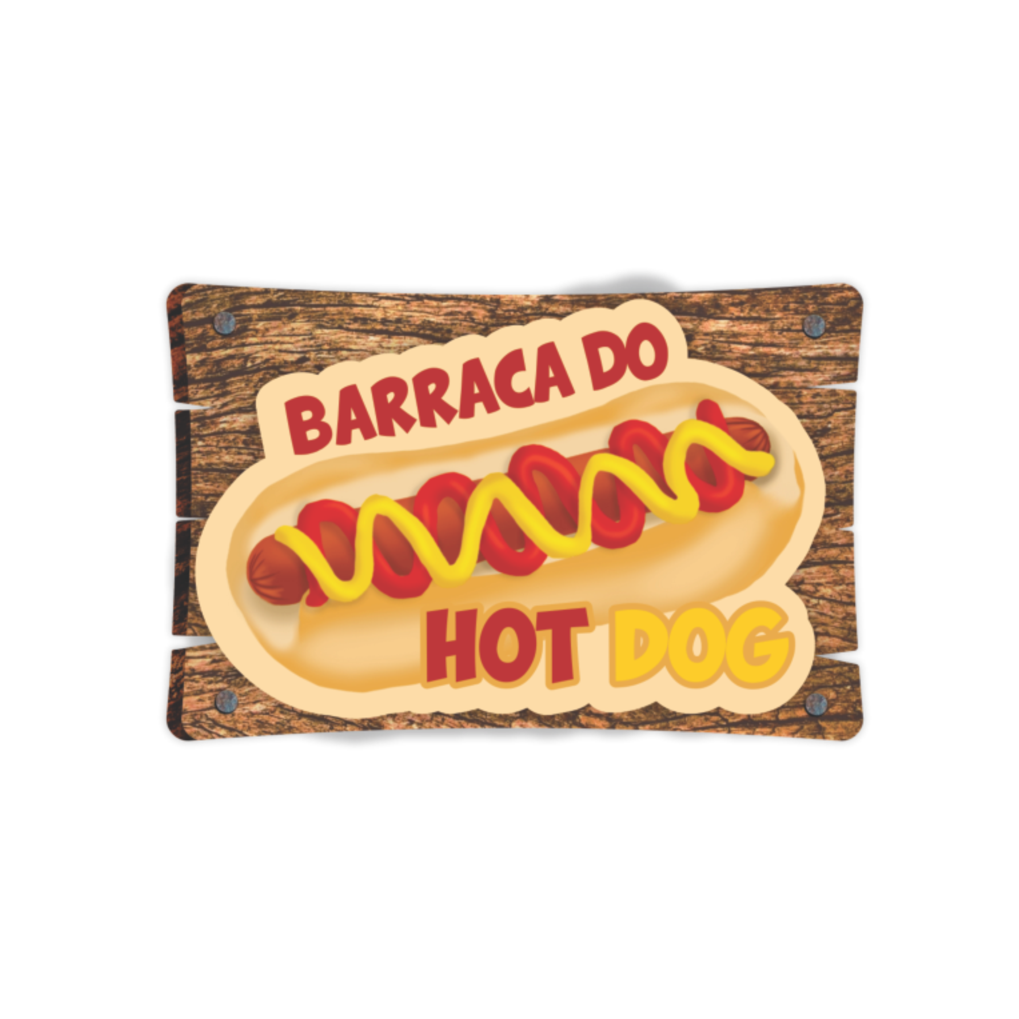 Decoração de Parede de Festa Junina Barraca do Hot Dog