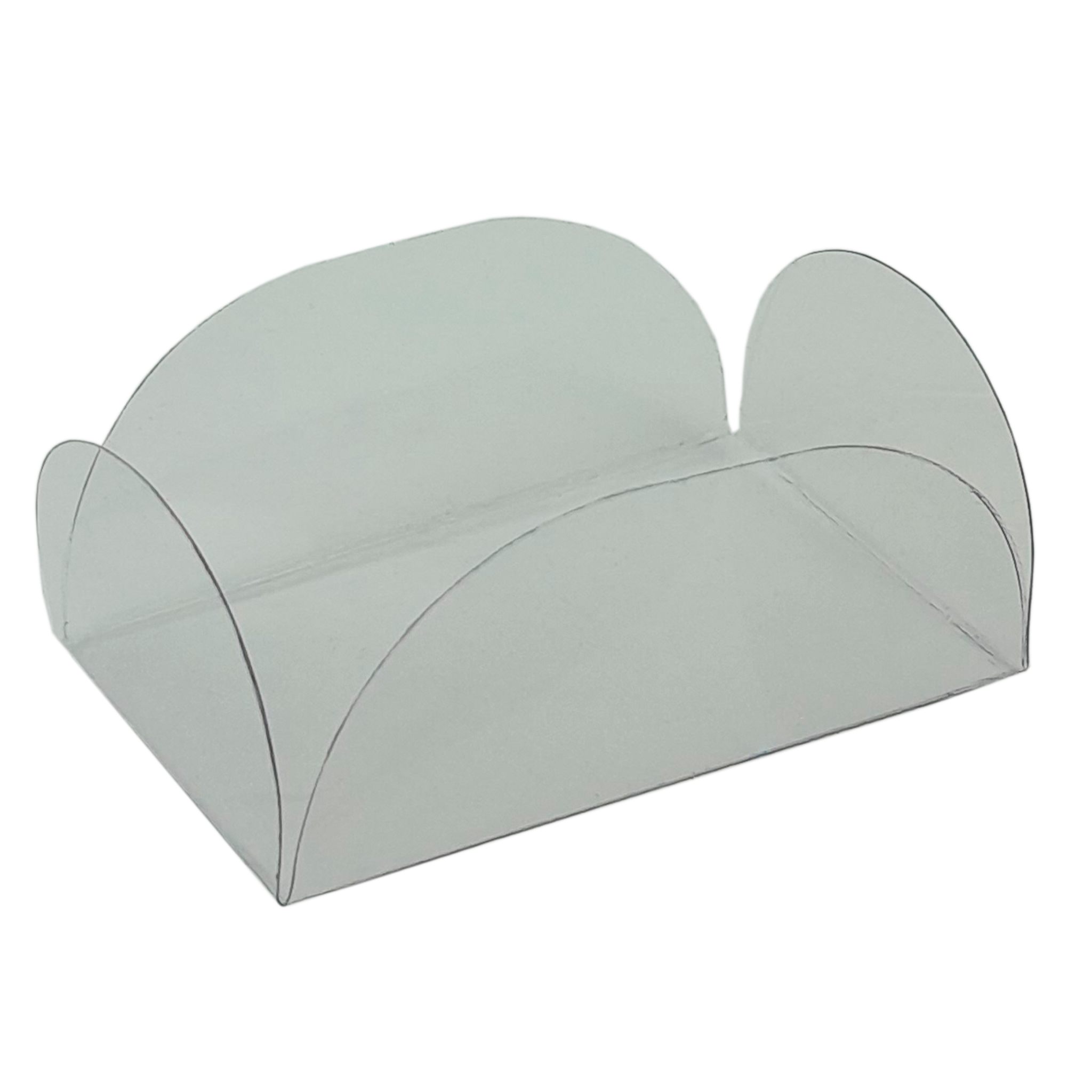 Forminha para Camafeu 5 x 3 x 2 cm - 50 un. - Plástico Transparente