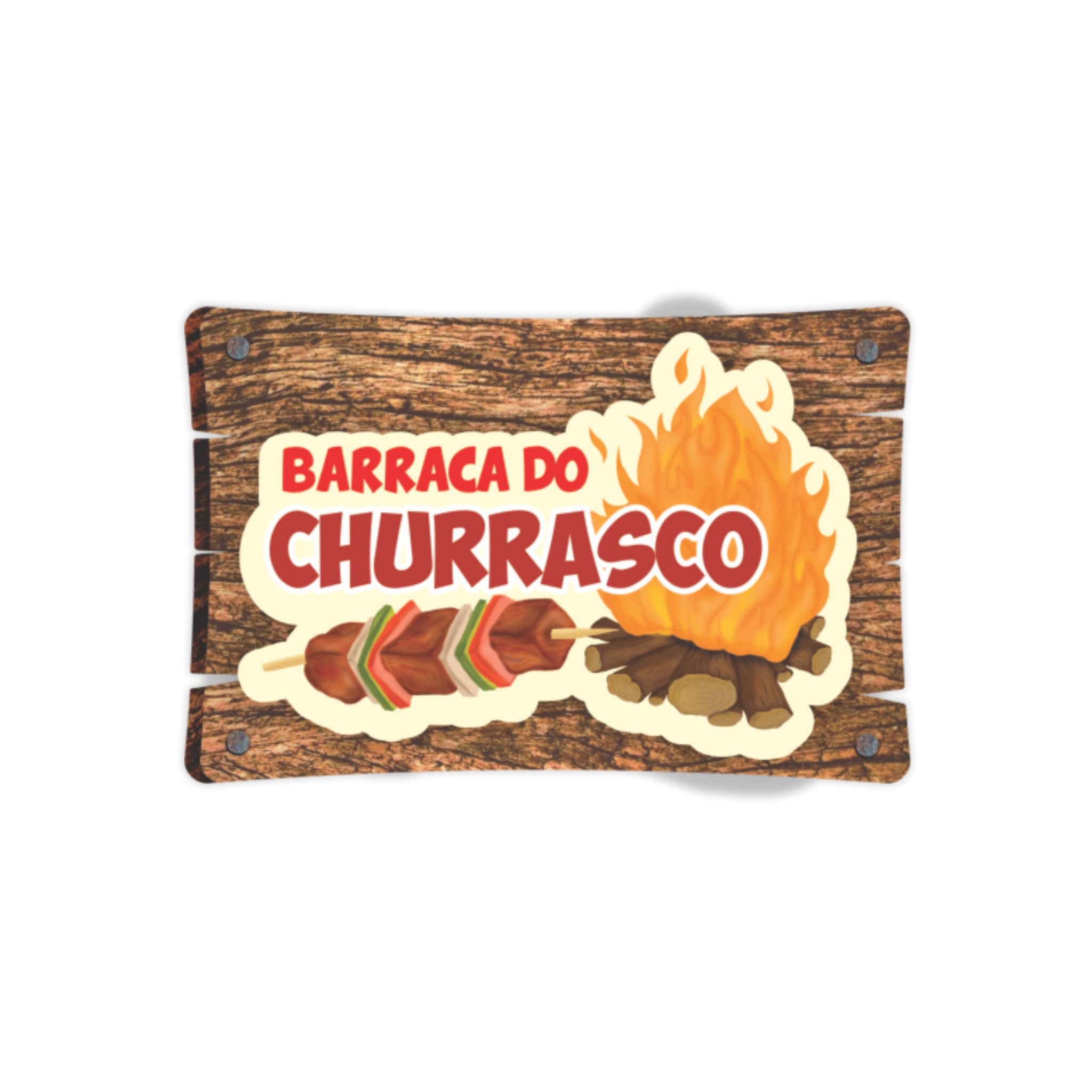 Decoração de Parede de Festa Junina Barraca do Churrasco